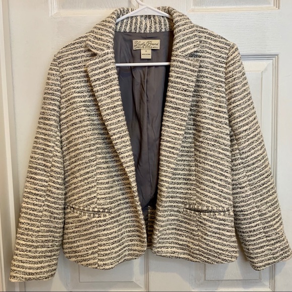 Lucky Brand Cotton Striped Blazer Size S - Picture 1 of 5